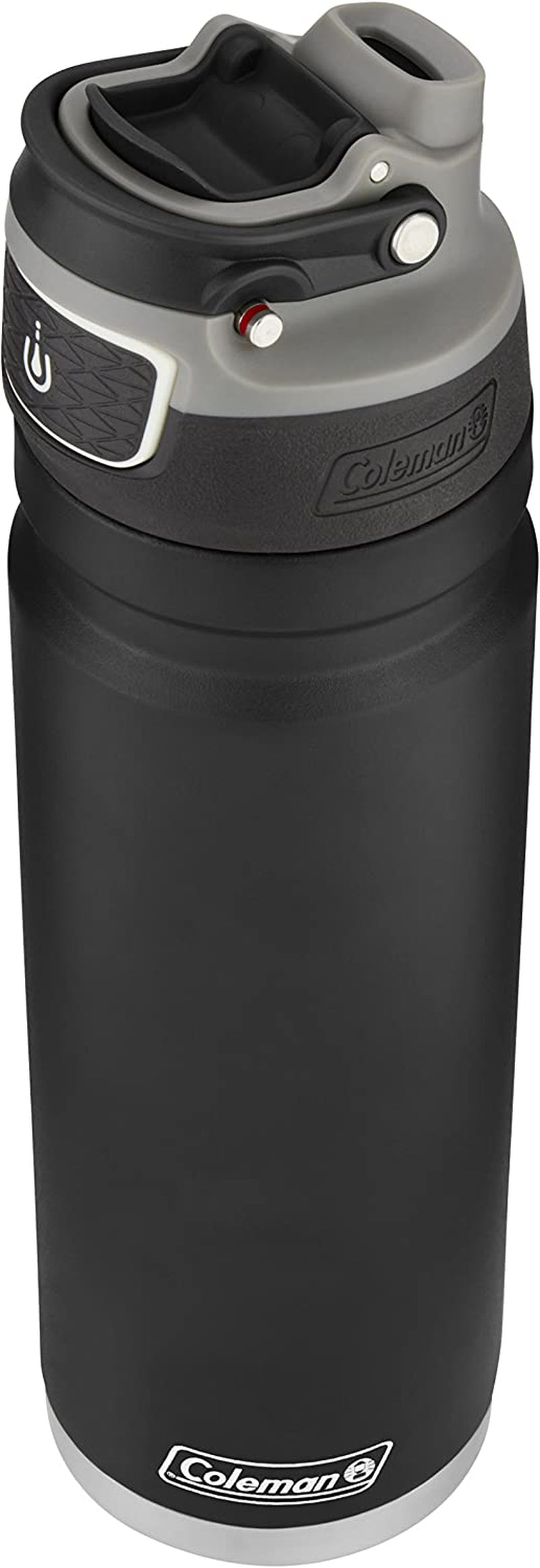 Freeflow Vacuum-Insulated Stainless Steel Water Bottle with Leak-Proof Lid, 24Oz/40Oz Bottle with Button-Operated Lid & Carry Handle, Keeps Drinks Hot or Cold for Hours