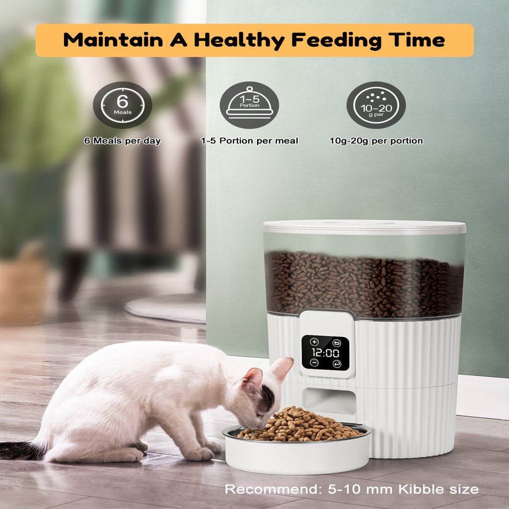 Automatic Cat & Dog Feeder 3.5L Dual Power Pet Feeder Automatic Dry Food Dispenser